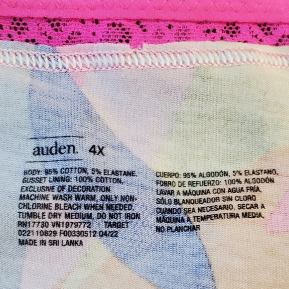 Auden Pink and Multicolor Panties - Picture 4 of 4